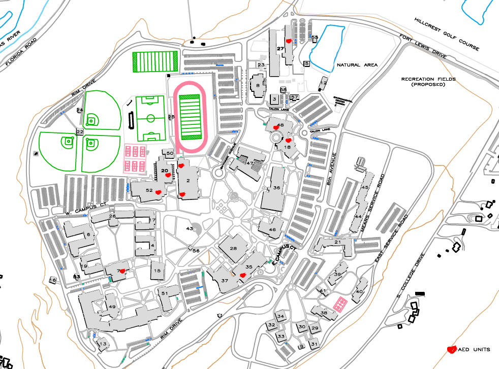 map of AED locations